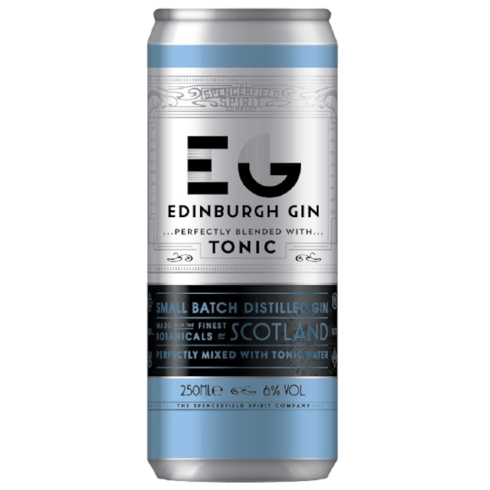 Edinburgh Gin & Tonic Cans 12x250ml The Beer Town