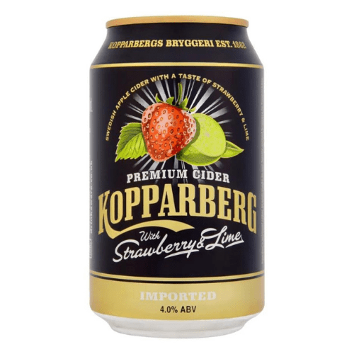 Kopparberg Strawberry & Lime Cider Bottles 24x330ml Case - Black Box