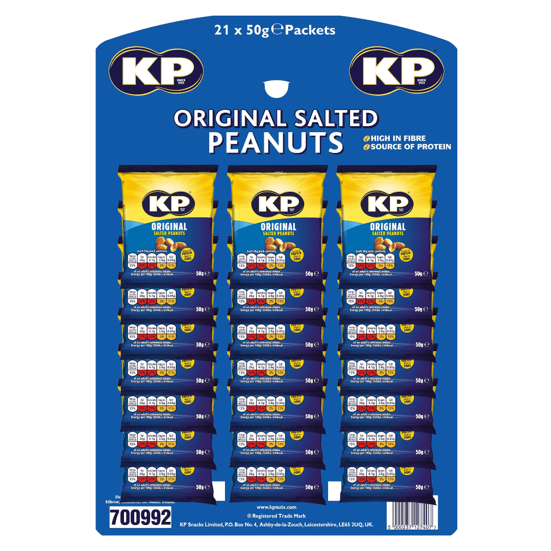 KP Salted Nuts 21x50g - Deal - BBF 30/1/21 The Beer Town Beer Shop Buy Beer Online