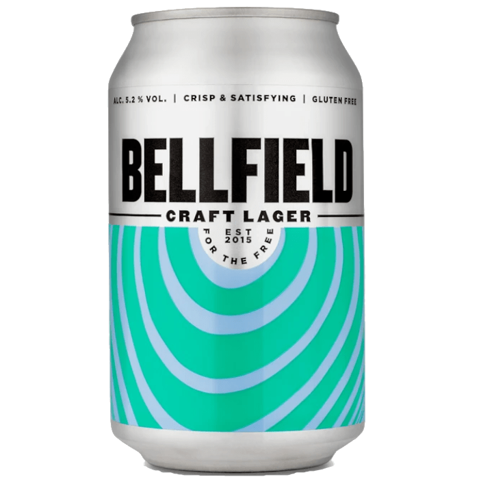 Bellfield Craft Lager Cans 12x330ml The Beer Town Beer Shop Buy Beer Online