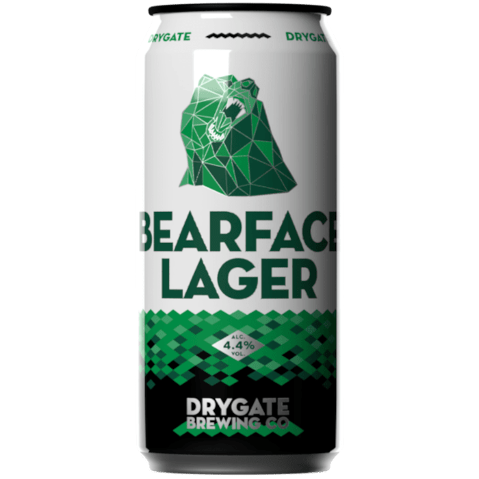 Drygate Bearface Lager Cans 12x440ml The Beer Town Beer Shop Buy Beer Online