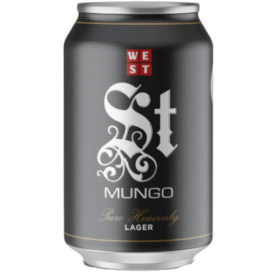 WEST St Mungo Lager Cans 12x330ml The Beer Town Beer Shop Buy Beer Online